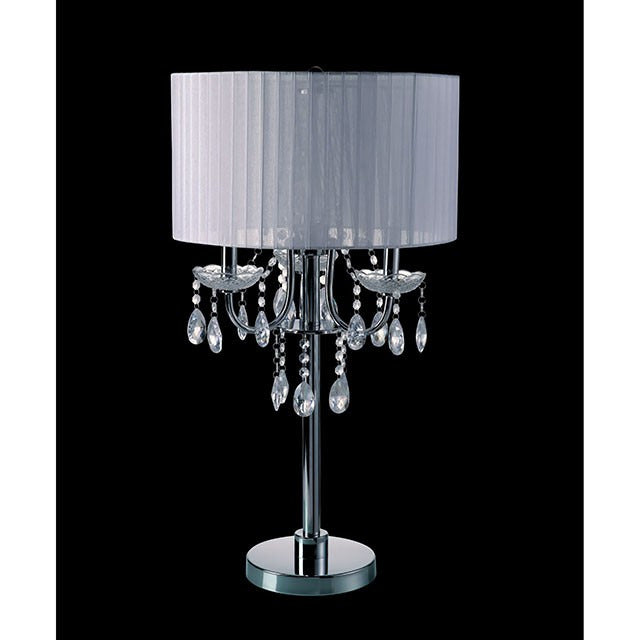 Jada Table Lamp, White/Chrome - view 2