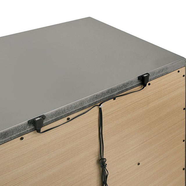Emmeline Night Stand, Silver - view 3