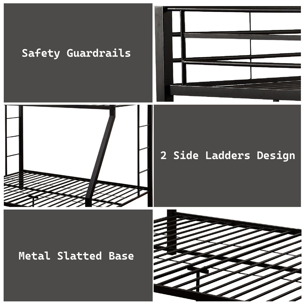 Limbra Twin XL/Queen Bunk Bed – features callout
