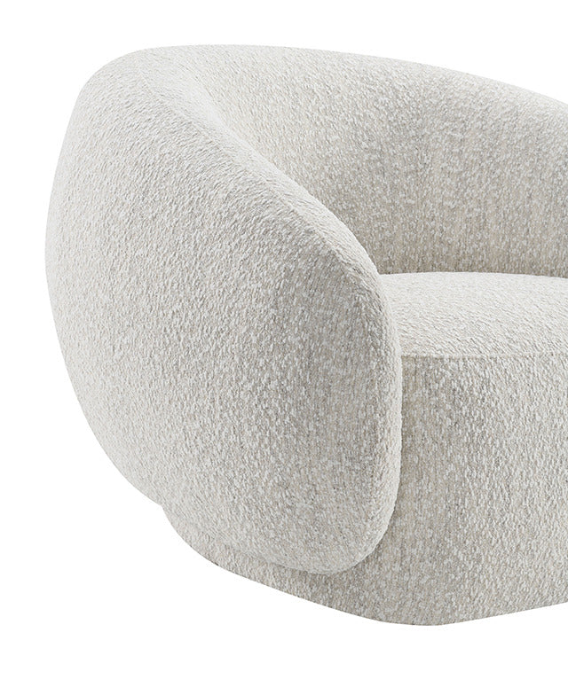 Savino Swivel Chair, Beige - view 3