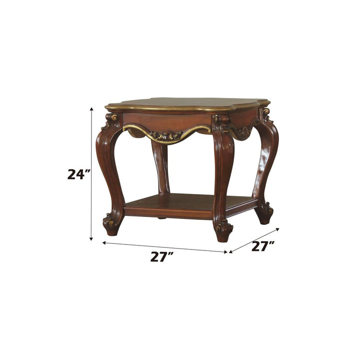 Picardy End Table – dimensions diagram