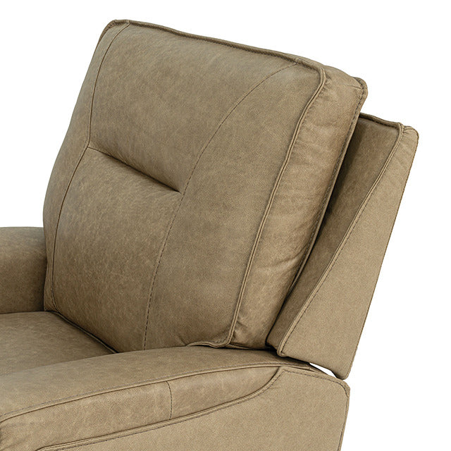 Dallas Oversized Power Sofa, Warm Taupe - view 8