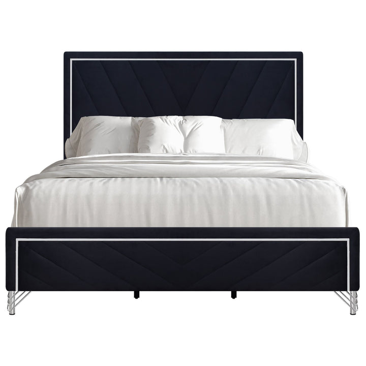 Ava 6/6-5/0 Ek/q Panel Side Rails-Ebony
