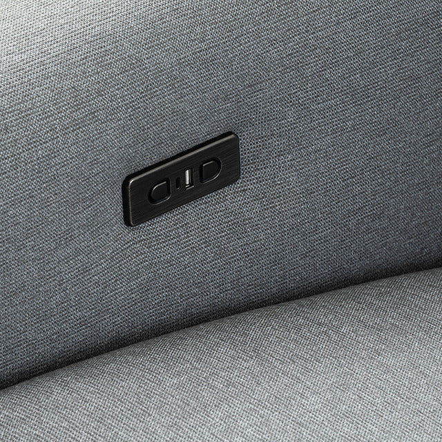 Galten Power Sectional, Gray - view 8
