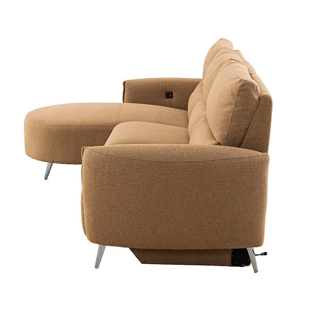Galten Power Sectional, Brown - view 4