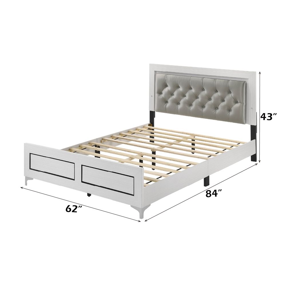 Casilda Queen Bed W/Led – dimensions diagram
