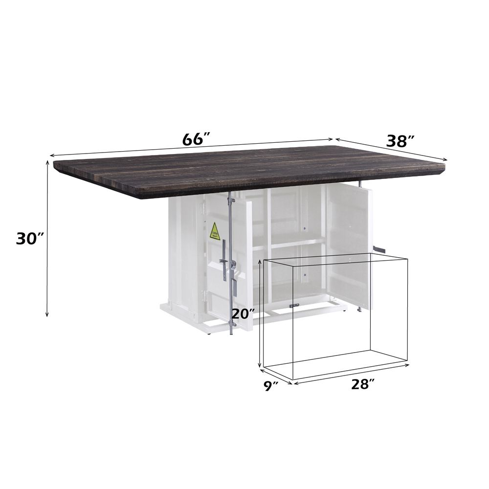 Cargo Dining Table – dimensions diagram