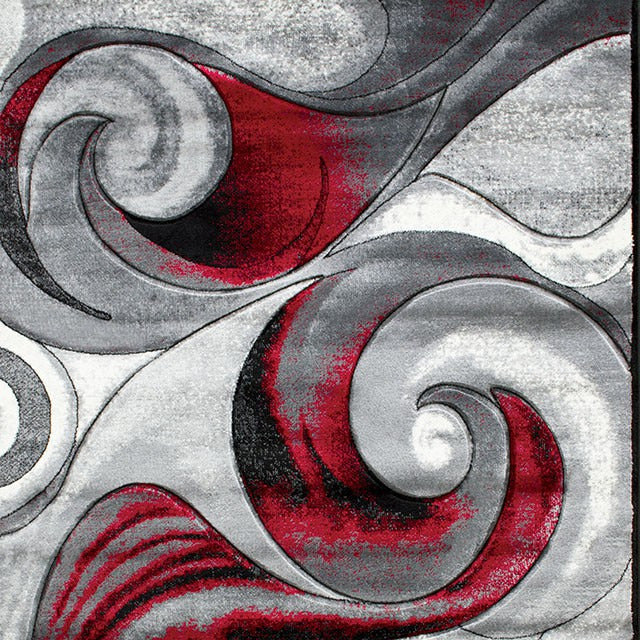 Niksar Area Rug, Red