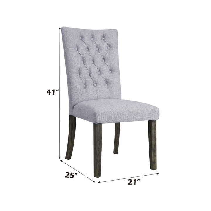 Merel Side Chair (Set-2) – dimensions diagram