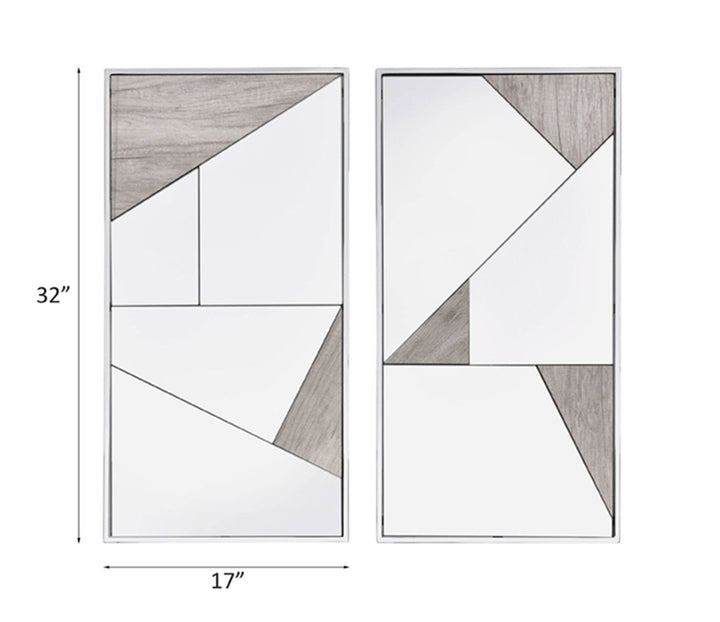 Chafik Accent Mirror (Set-2) – line drawing