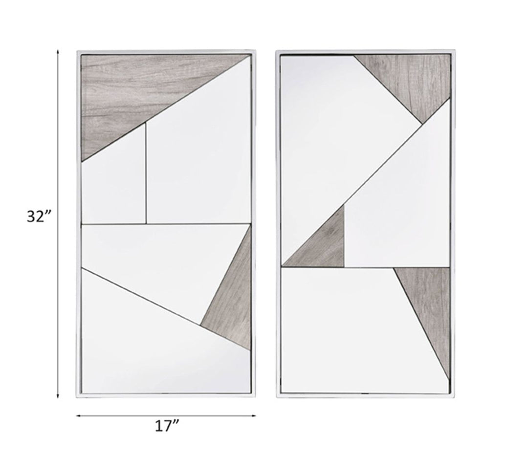 Chafik Accent Mirror (Set-2) – line drawing