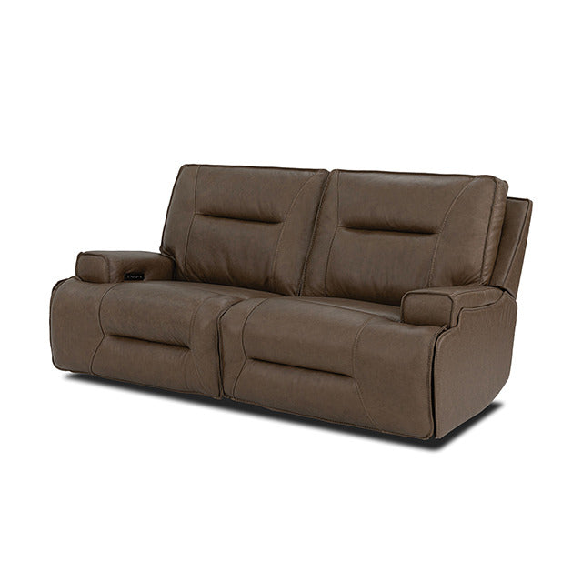 Dallas Oversized Power Sofa, Cocoa Brown - view 2