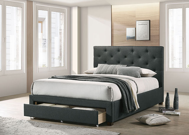 Sybella Bed, Dark Gray - view 2