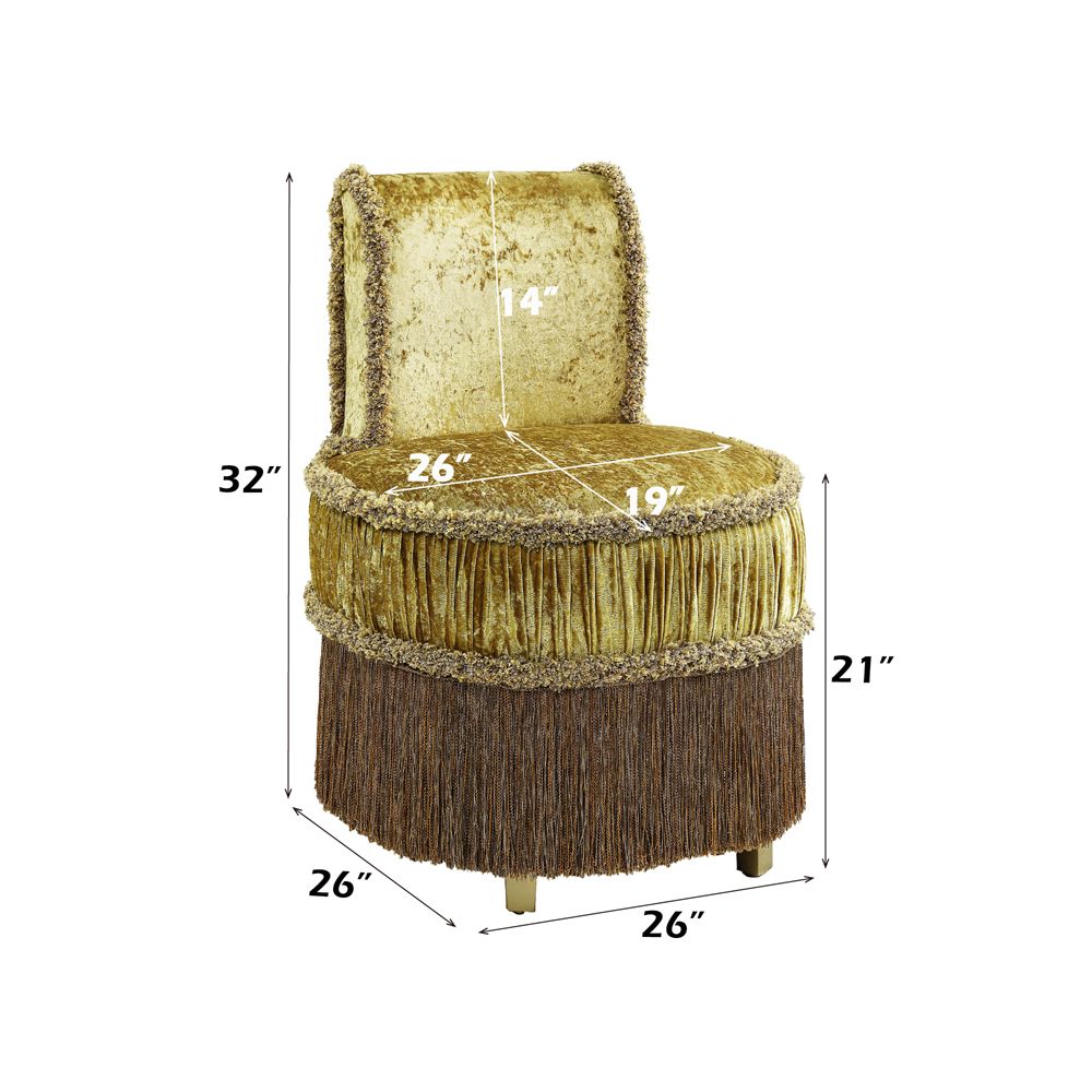 Bernadette Vanity Stool – dimensions diagram