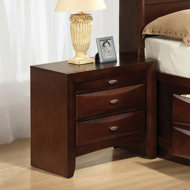 Zosimo Night Stand, Dark Cherry