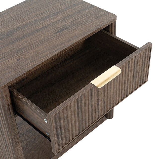 Gants Nightstand W/ Open Shelf, Walnut - view 9