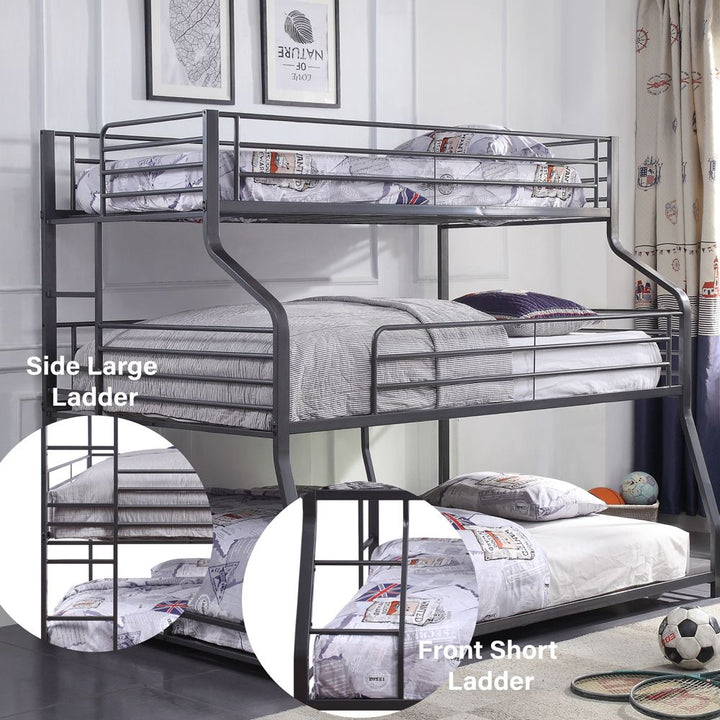 Caius II Twin/Full/Queen Bunk Bed – features callout