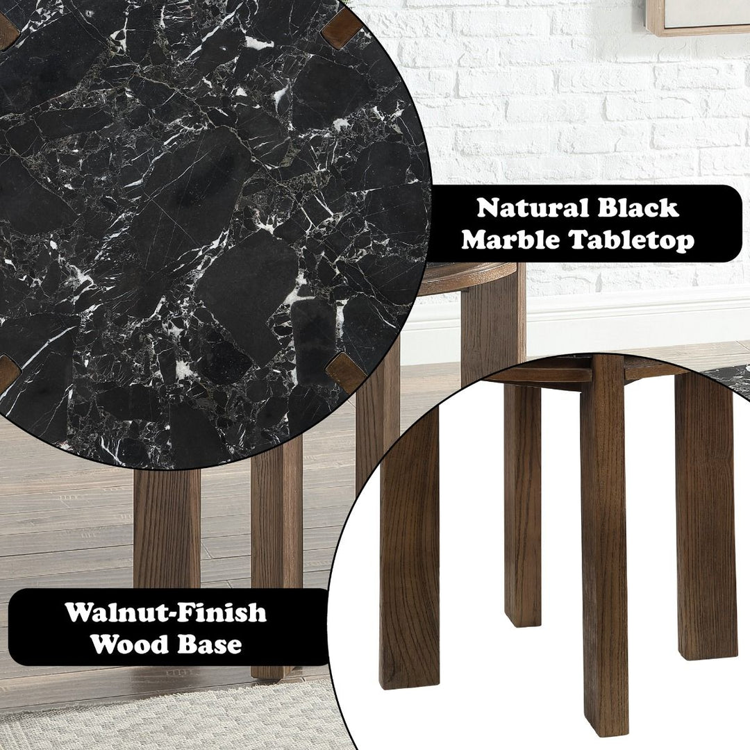 Estella End Table w/Marble Top – features callout