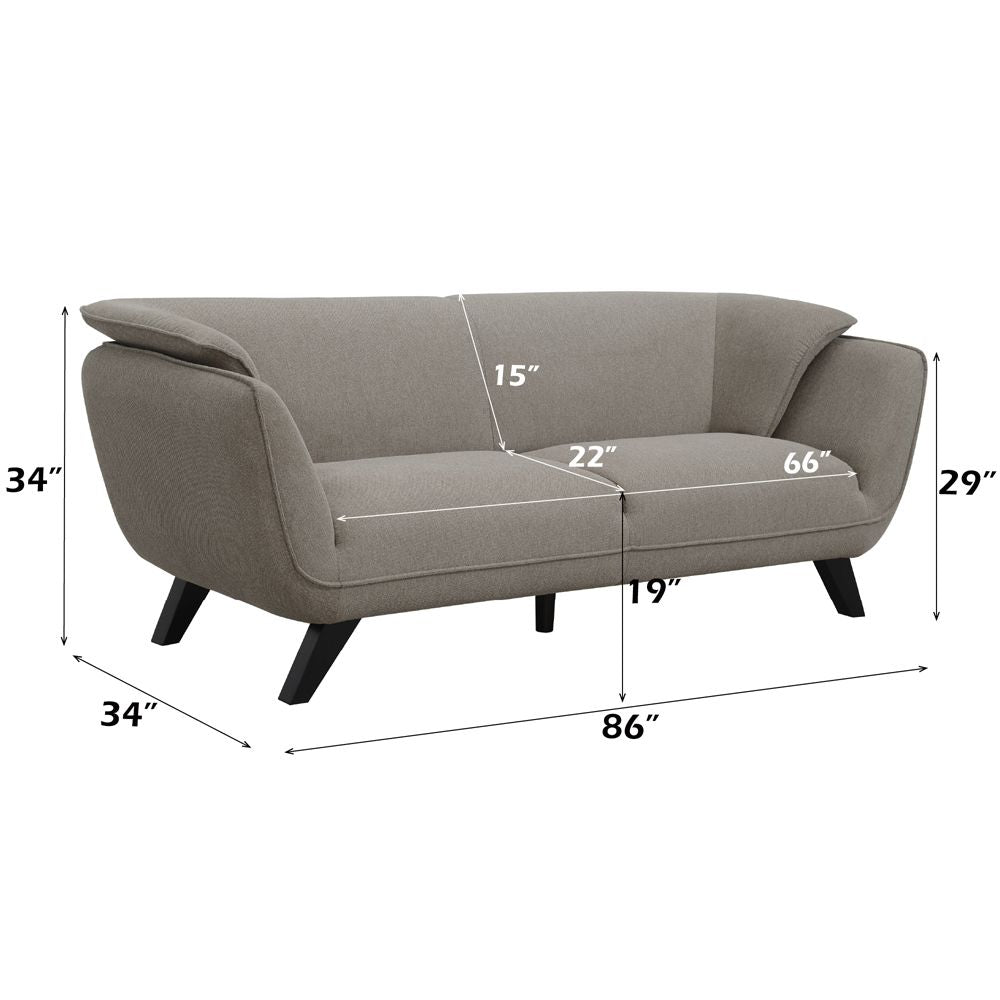 Nayeli Sofa – dimensions diagram