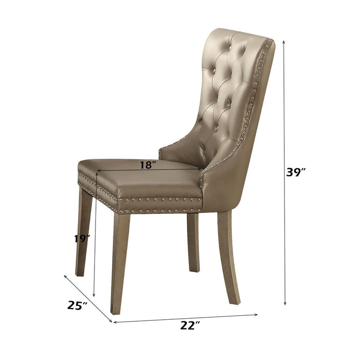Kacela Side Chair (Set-2) – dimensions diagram