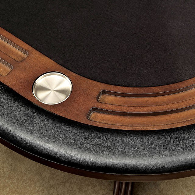 Melina 7 Pc Dining Table Set, Brown Cherry - view 3