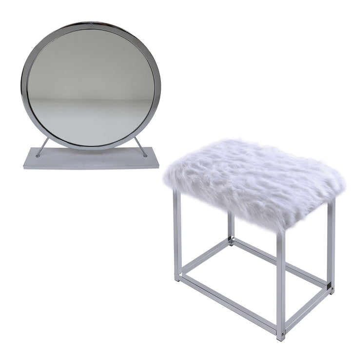 Adao Vanity Mirror &amp; Stool – view 3