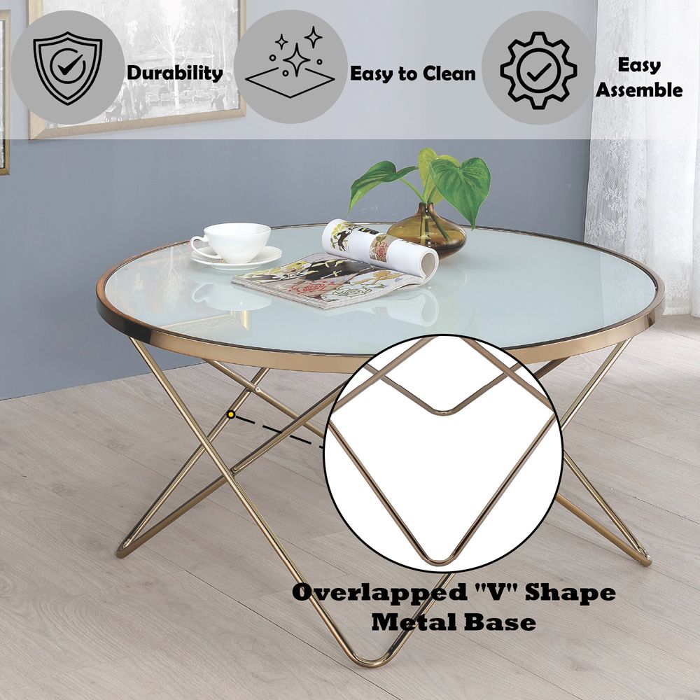 Valora Coffee Table – features callout