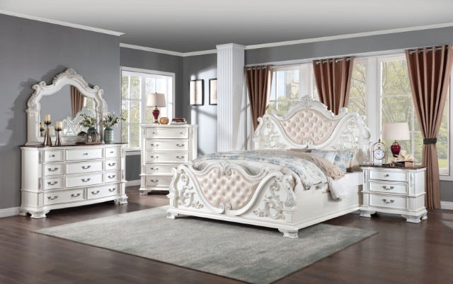 Esparanza Mirror, Pearl White - view 2