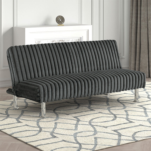 Hinwil Futon Sofa Bed, Charcoal