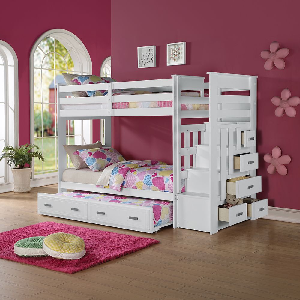 Allentown Twin/Twin Bunk Bed with Trundle & Storage