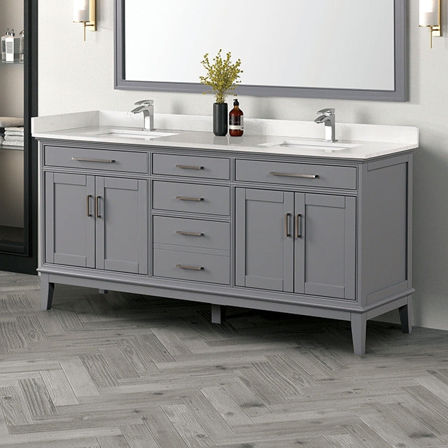 Almeria Vanity Set, White/Gray - view 7