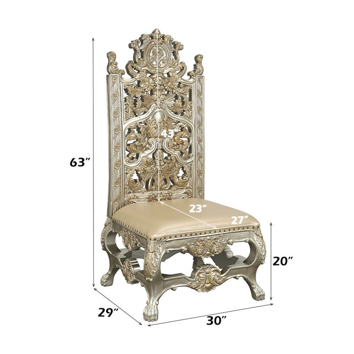 Danae Side Chair (Set-2) – dimensions diagram