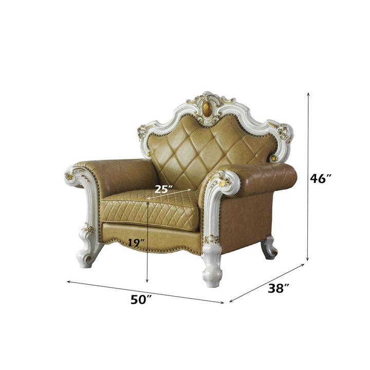 Picardy Chair W/Pillow – dimensions diagram