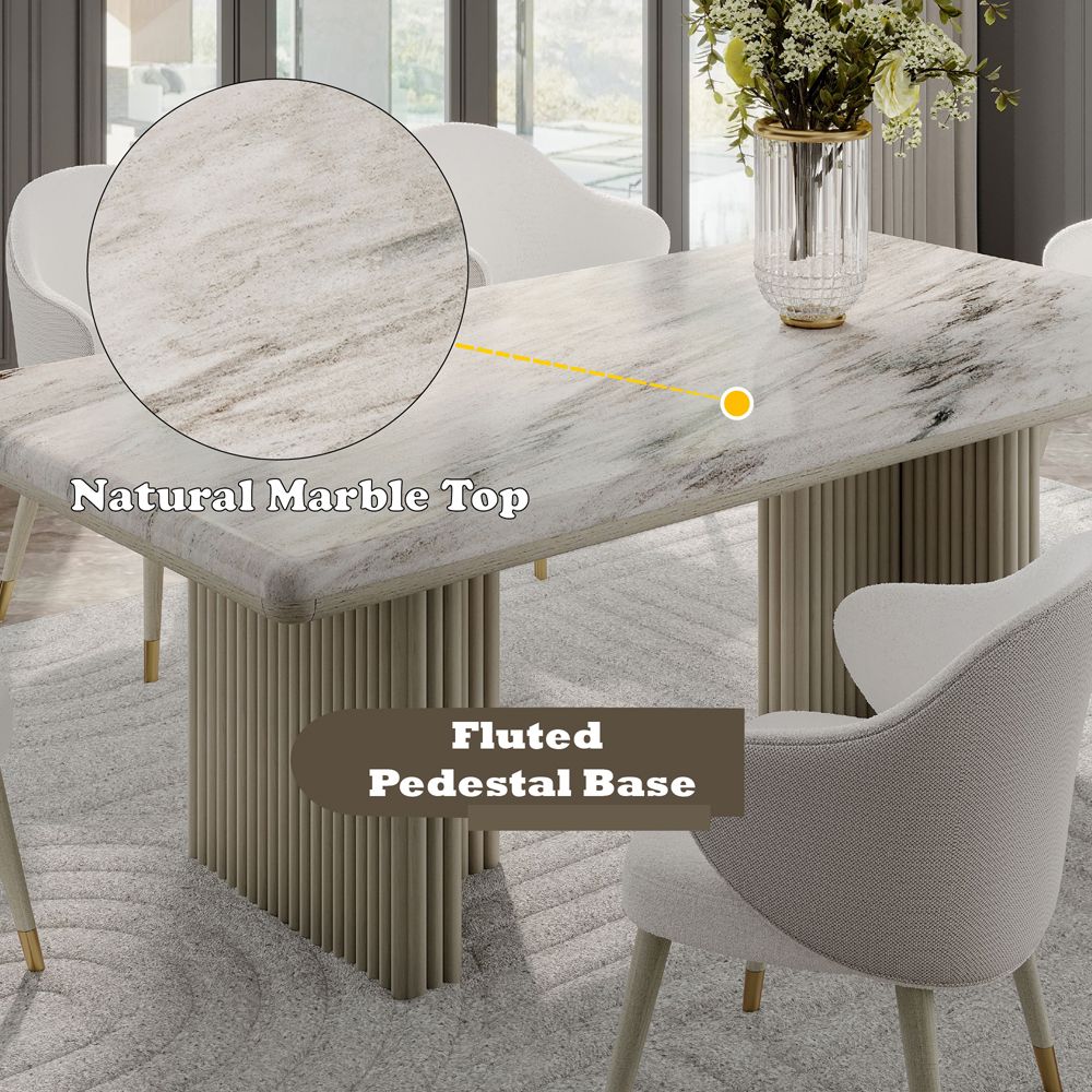 Charity Dining Table – features callout