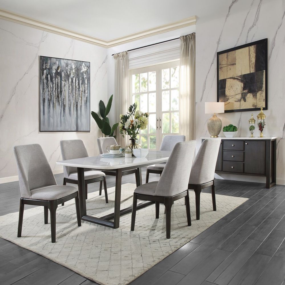 Madan Dining Table W/Marble Top – view 6