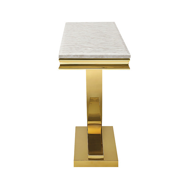Wettingen Sofa Table, Beige/Gold - view 2