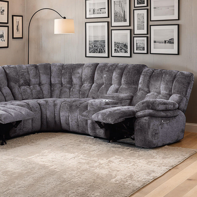 Hieronymus Power Sectional, Dark Gray