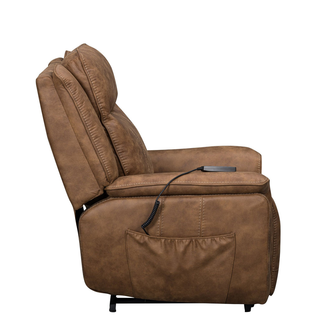 Kyra Auto Glider Recliner W/pwr Hr & Fr-Saddle