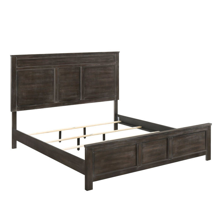 Andover 6/6-6/0 Ek/wk Headboard, Footboard &amp; Slats-Nutmeg