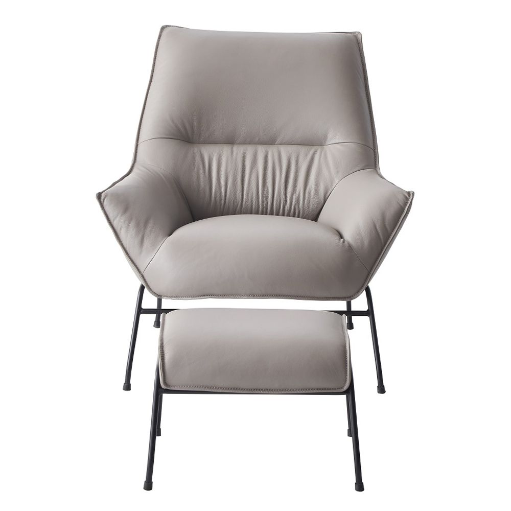 Jabel Accent Chair & Ottoman – view 3