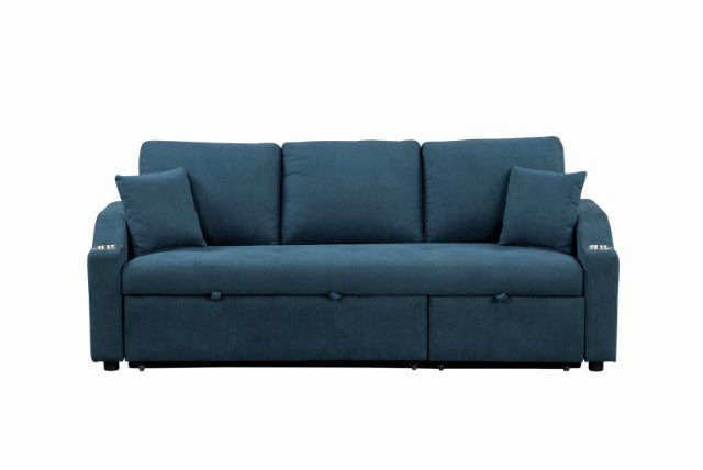 Royden Sleeper Sofa, Blue - view 2