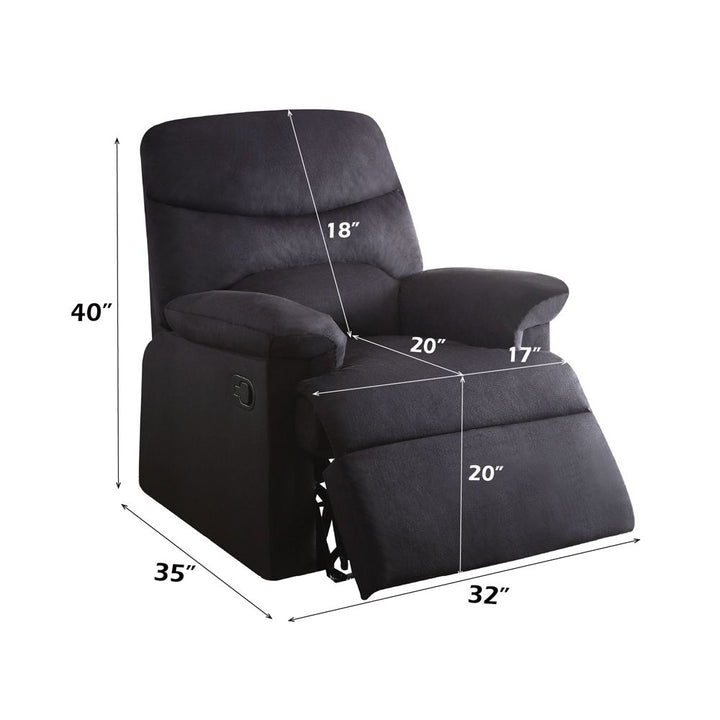 Arcadia Motion Recliner – dimensions diagram
