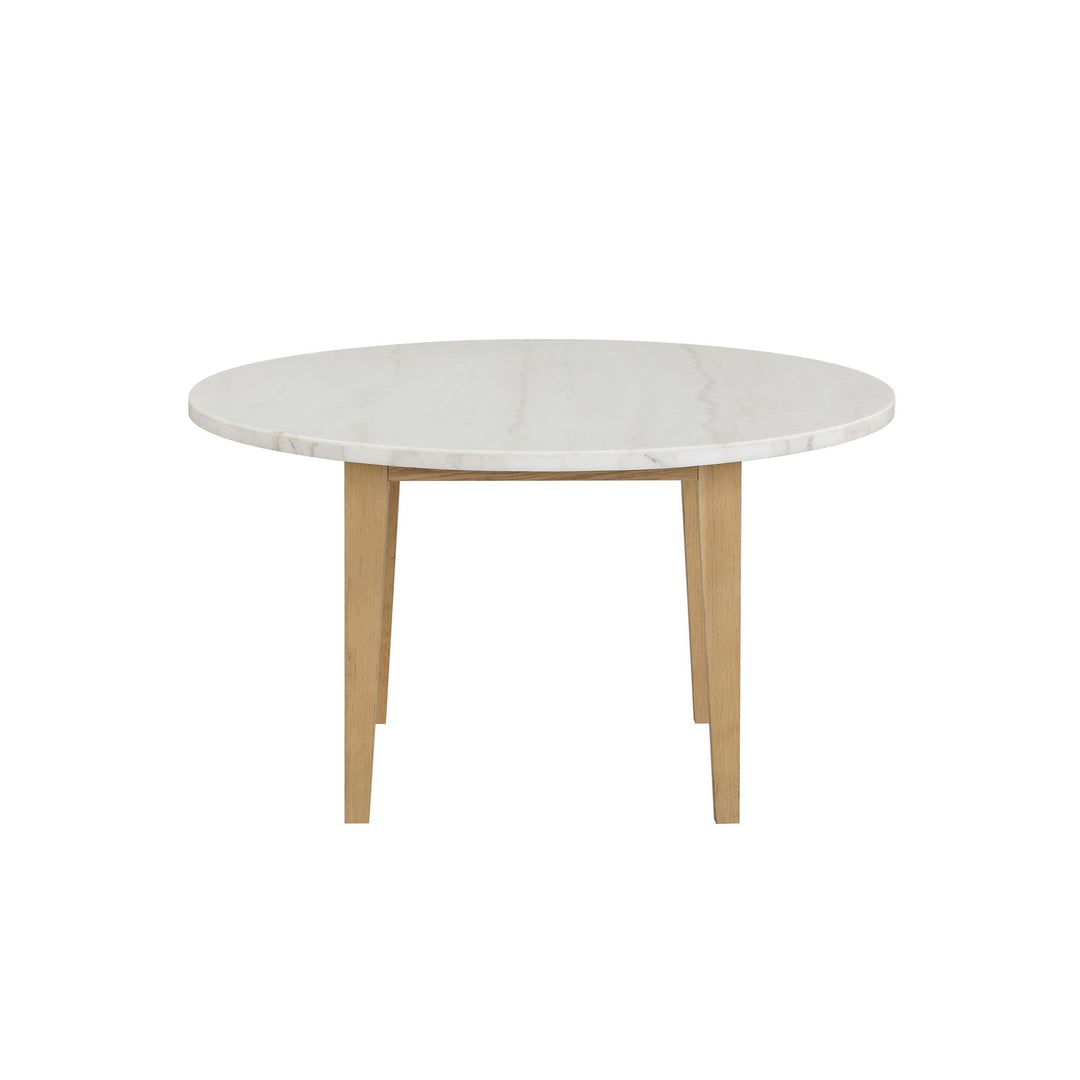 Essence 54" Round Dining Table W/marble Top-Natural