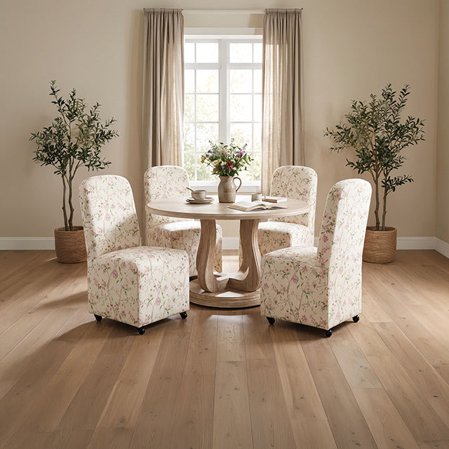 Canterbury Dining Chair, Chinoiserie White/Pink - view 9