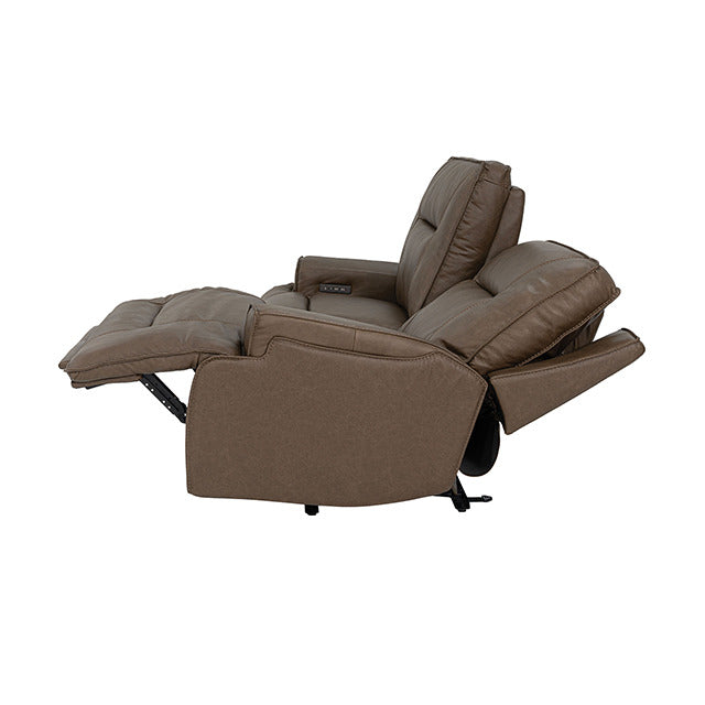Dallas Oversized Power Sofa, Cocoa Brown - view 5