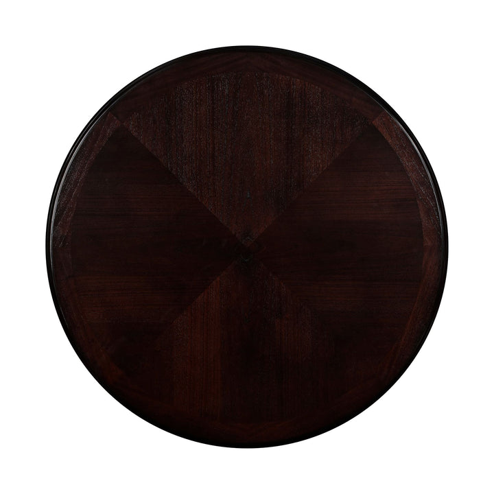 Gia 5 Pc 42" Round Counter Dining Table &amp; 4 Chairs-Ebony