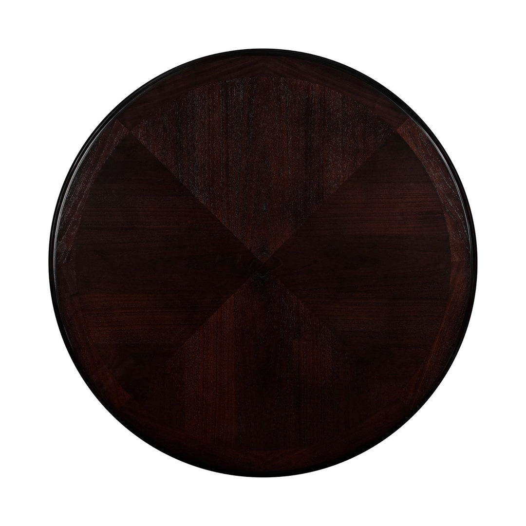 Gia 5 Pc 42" Round Counter Dining Table & 4 Chairs-Ebony