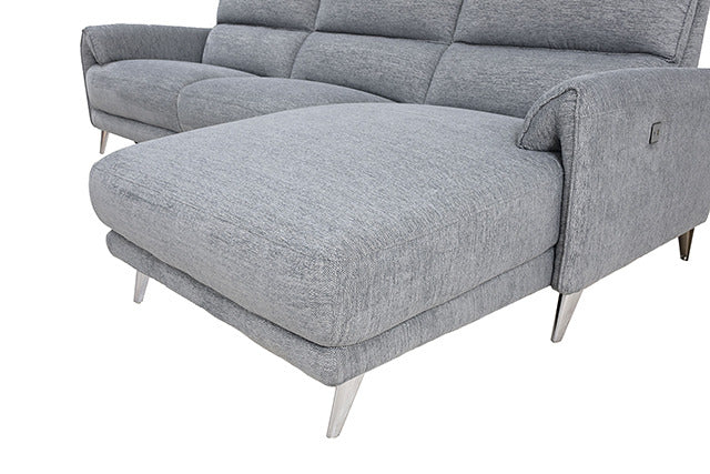 Brande Power Sectional, Right Chaise, Gray - view 2