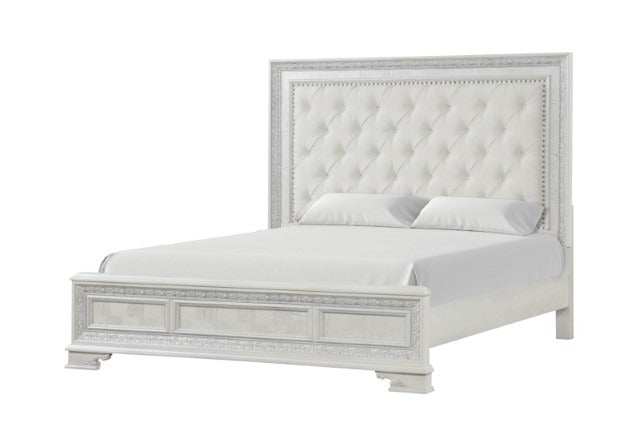 Stella Mia Bed, Creamy White