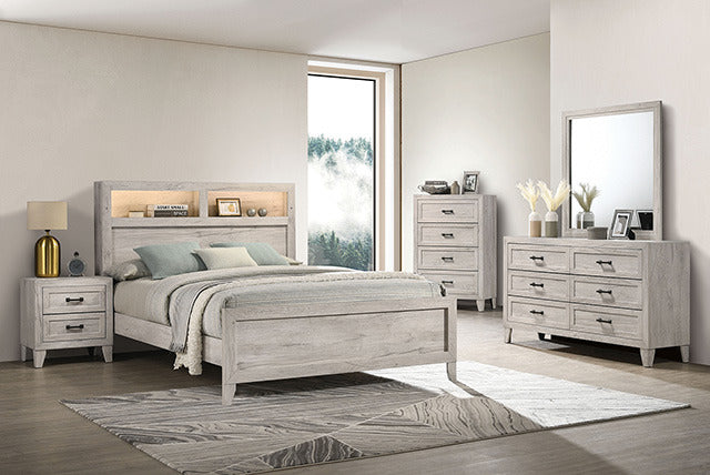 Mysen Bed, White Wash - view 2